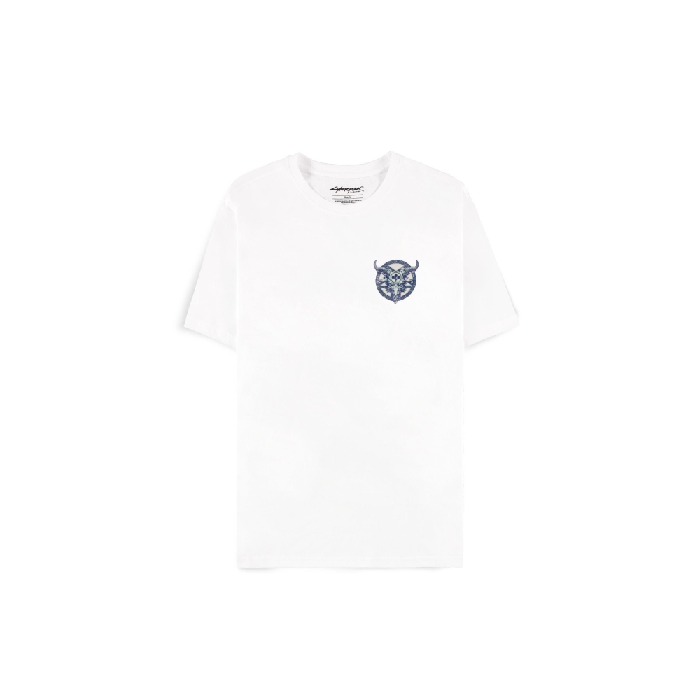 Cyberpunk 2077 - The Devil's Ending Mens T-shirt - White